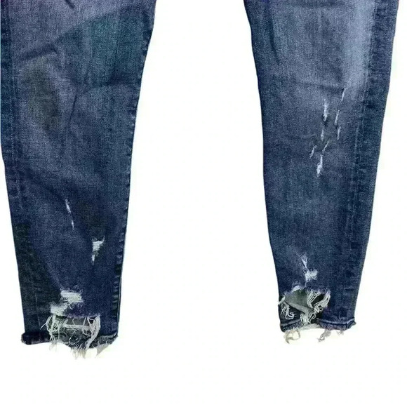 AGOLDE Sophie Hi Rise Distressed Skinny Crop Jeans - Picture 4 of 10